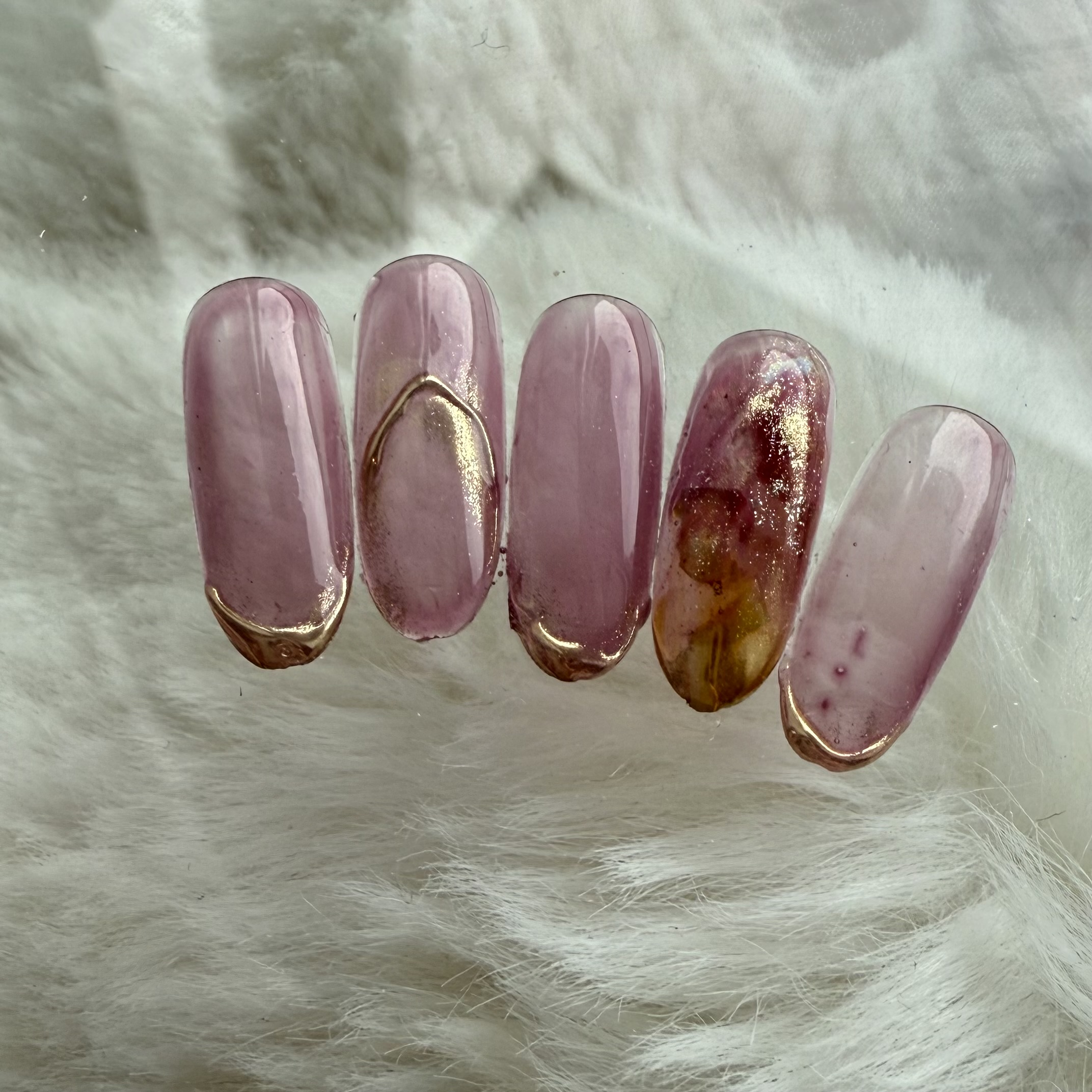 秋カラーのニュアンスデザイン